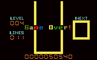 4-Tris Game-Over Screen