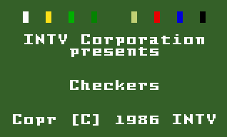 [Checkers Title Screen]